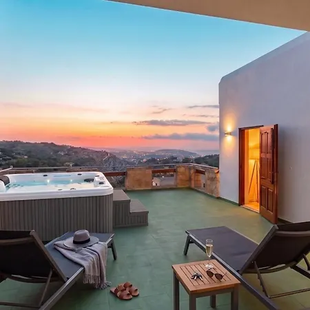Kampanella - Luxury 7 Bedroom With Pool , Jacuzzi , Panoramic Sea & Sunset Views